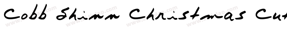 Cobb Shinn Christmas Cuts字体转换